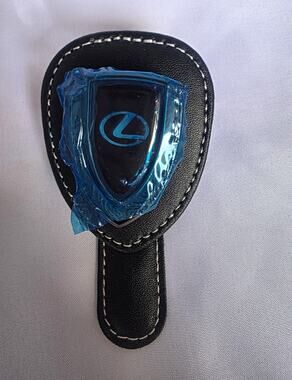Lexus Leather Key Fob Holder Case Cover Black New w/ Gift Box Keychain